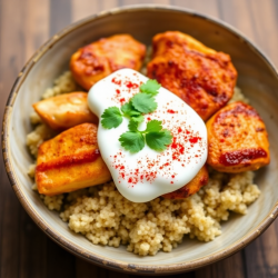 Spiced Yogurt Chicken Bowl