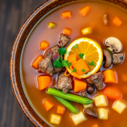 Lamb and Vegetable Citrus Soup