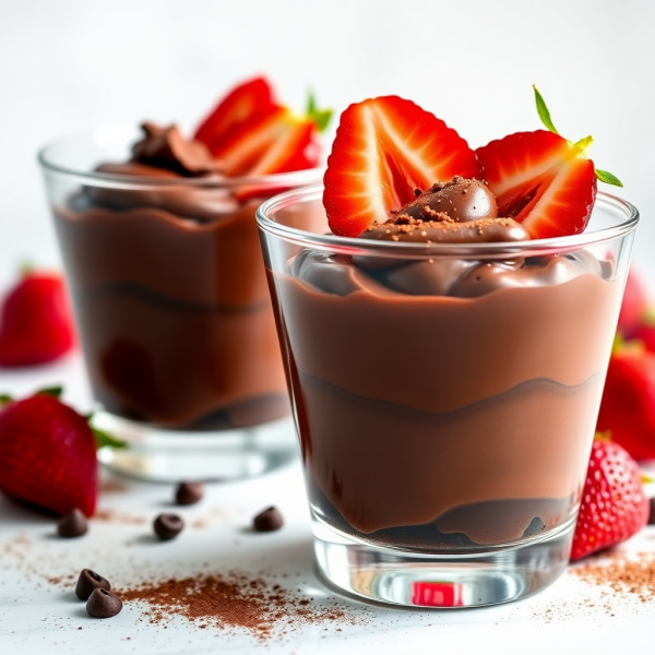 Chocolate Coffee Strawberry Mousse