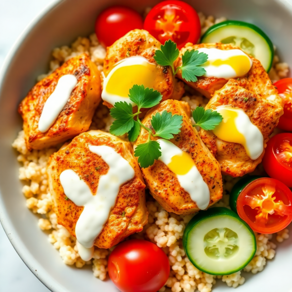 Spiced Yogurt Chicken Bowl