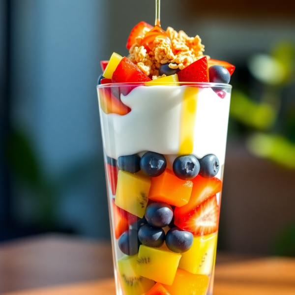 Rainbow Fruit Parfait