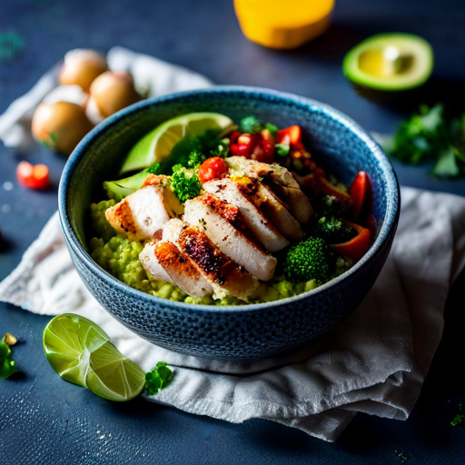 Avocado Chicken Rice Bowl