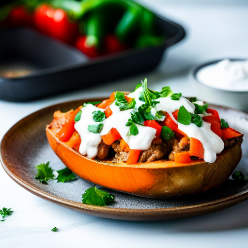 Tuna Stuffed Sweet Potato