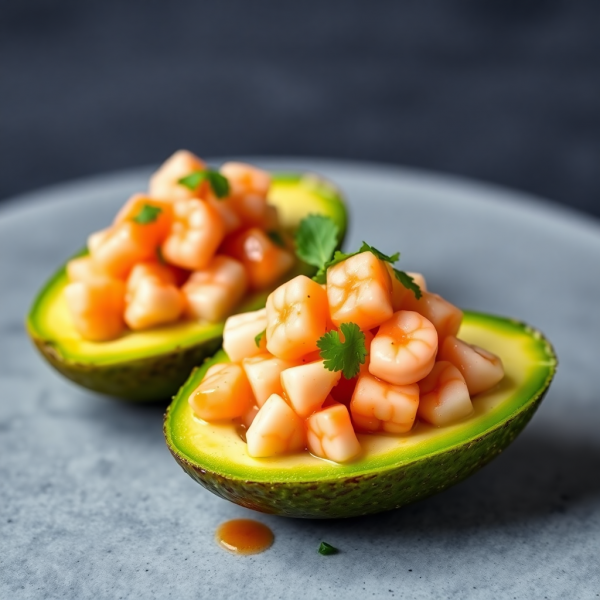 Spicy Avocado Shrimp Cups