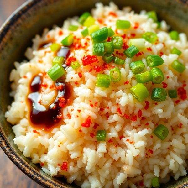 Spicy Garlic Rice Bowl