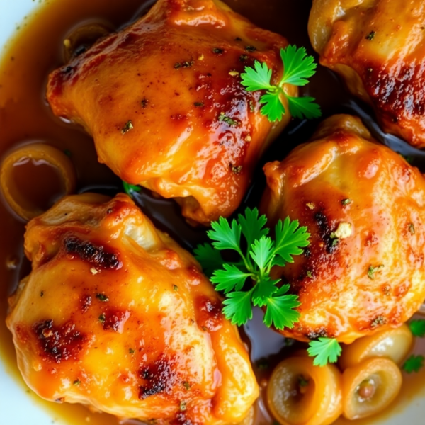 Beer-Braised Chicken Thighs