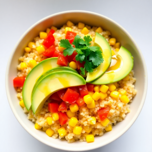 Spicy Corn and Quinoa Bowl