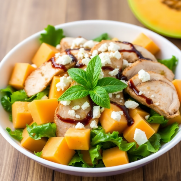 Cantaloupe Chicken Salad