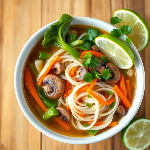 Vegan Gluten-Free Asian Noodle Soup