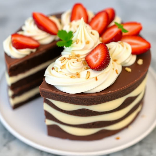 Layered Chocolate Delight Cake