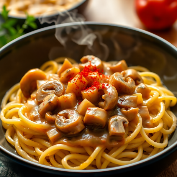 Savory Mushroom Stroganoff