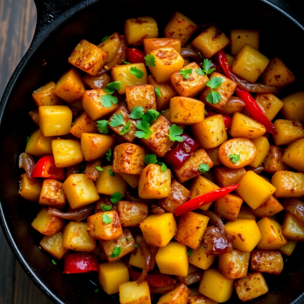 Coffee-Infused Potato Hash