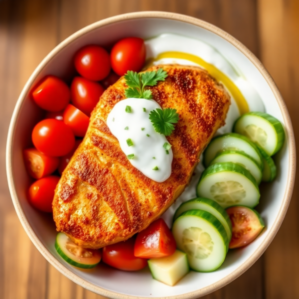 Spiced Yogurt Chicken Bowl