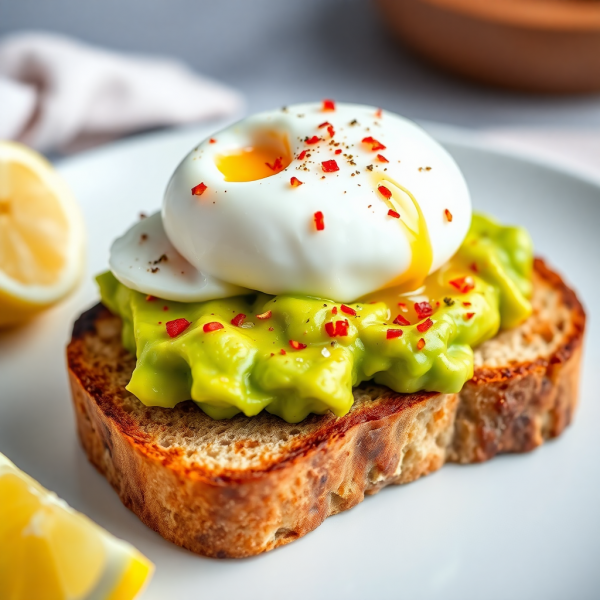 Quick Avocado Toast with Poached Egg