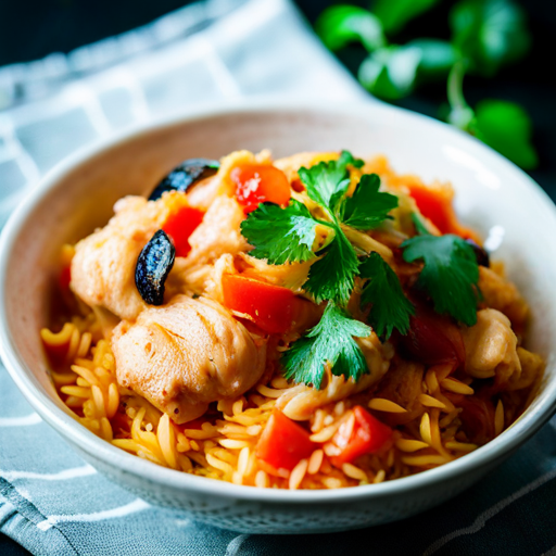 Indian Chicken Tomato Rice Bowl