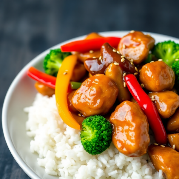 Soy Sauce Glazed Chicken Stir-Fry
