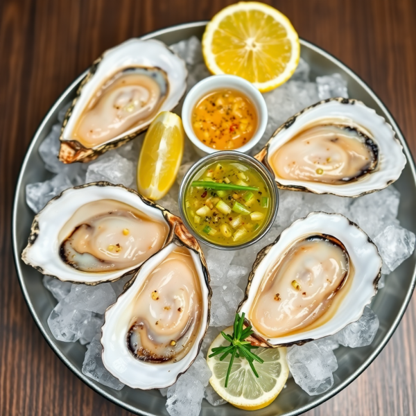 Elegant Oysters with Champagne Mignonette