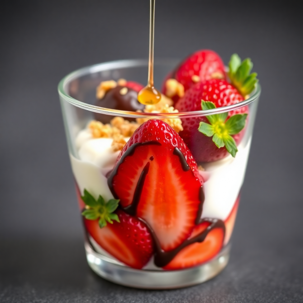 Chocolate-Dipped Strawberry Parfait