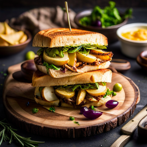 Chicken Olive Potato Sandwich