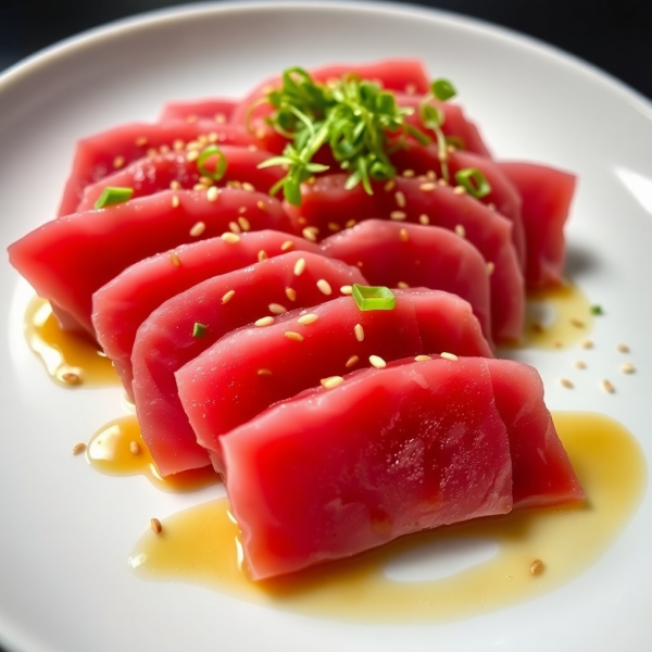 Spicy Tuna Sashimi with Ponzu Sauce