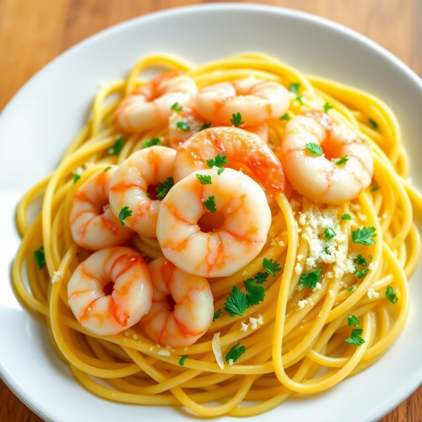 Garlic Butter Shrimp Pasta