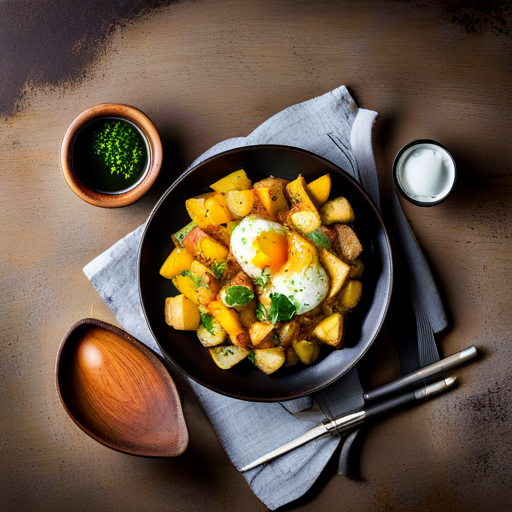 Sautéed Potato Egg Plate