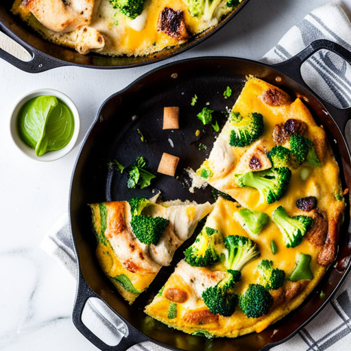 Cheesy Chicken and Broccoli Frittata