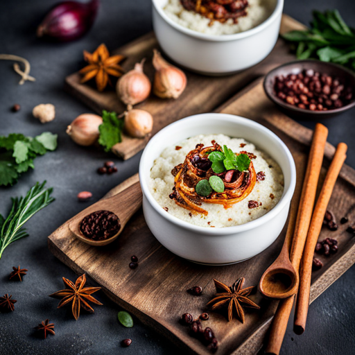 Indian Rice Pudding with Caramelized Onions