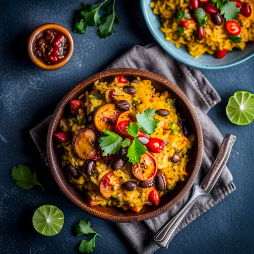 Spicy Tomato Rice with Beans and Potatoes