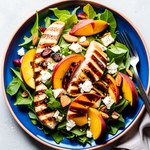 Grilled Peach and Chicken Salad