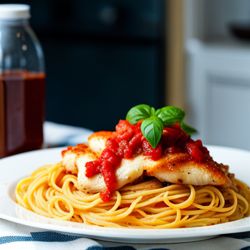 Chicken Pasta with Tomato-Ketchup Sauce