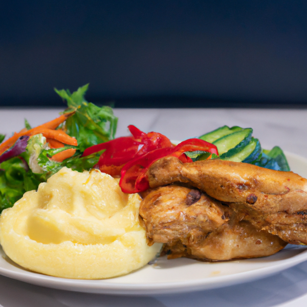 English Fried Chicken and Potatoes