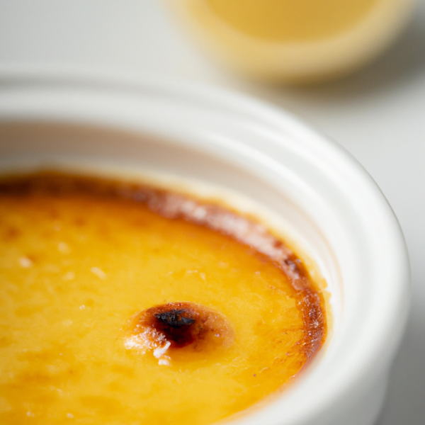  Vanilla Creme Brûlée with Lemon Zest 