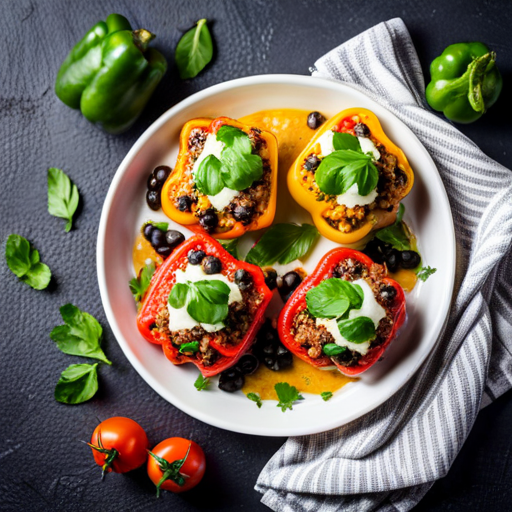 Stuffed Peppers with Quinoa and Black Beans