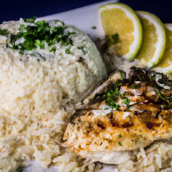 Lebanese Healthy Cheese and Chicken with Rice