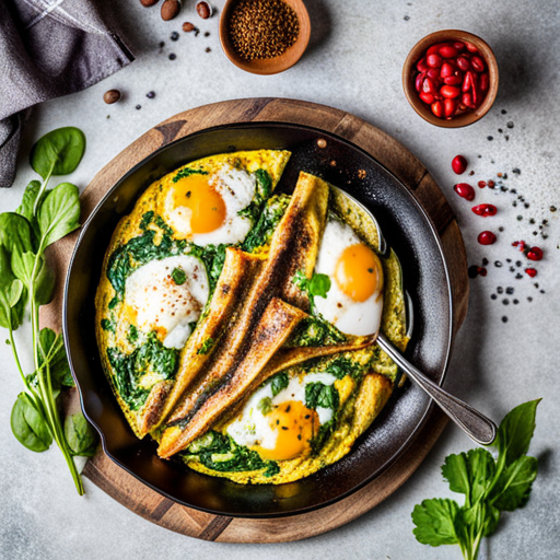 Spiced Omelette with Spinach