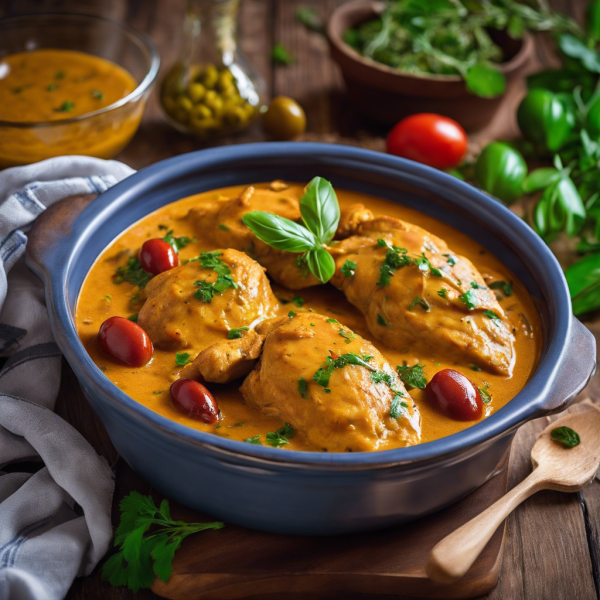 Curry Chicken with Olive Sauce