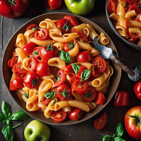 Spicy Apple and Tomato Pasta