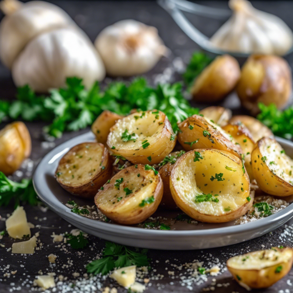 Garlic Parmesan Roasted Potatoes