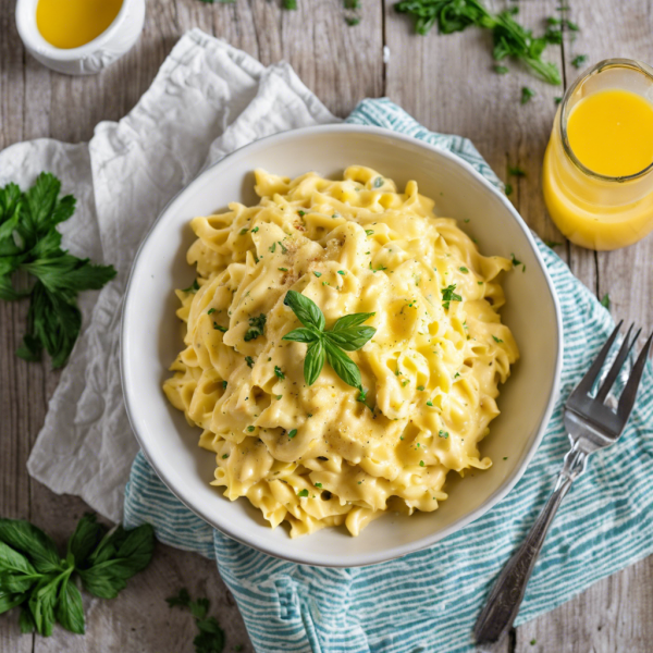 Creamy Scrambled Egg Pasta