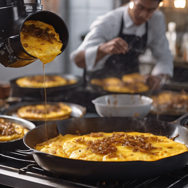 Soy-Glazed Onion Omelette