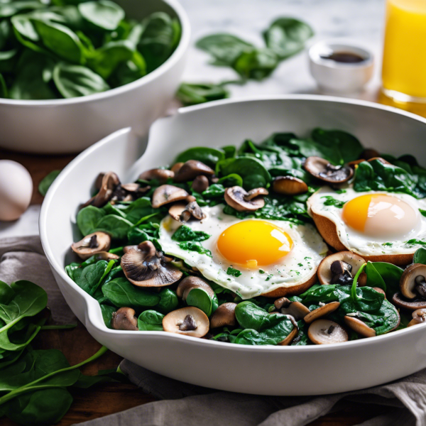 Mushroom and Spinach Breakfast Skillet