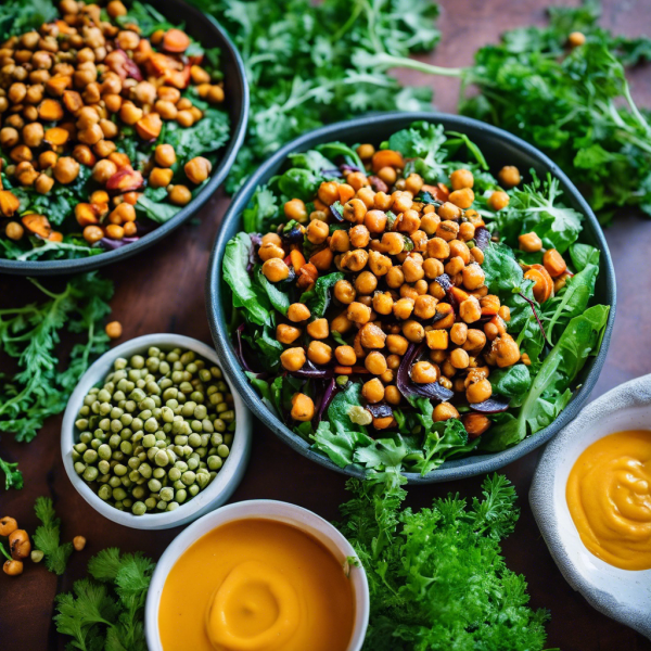 Roasted Carrot and Chickpea Salad