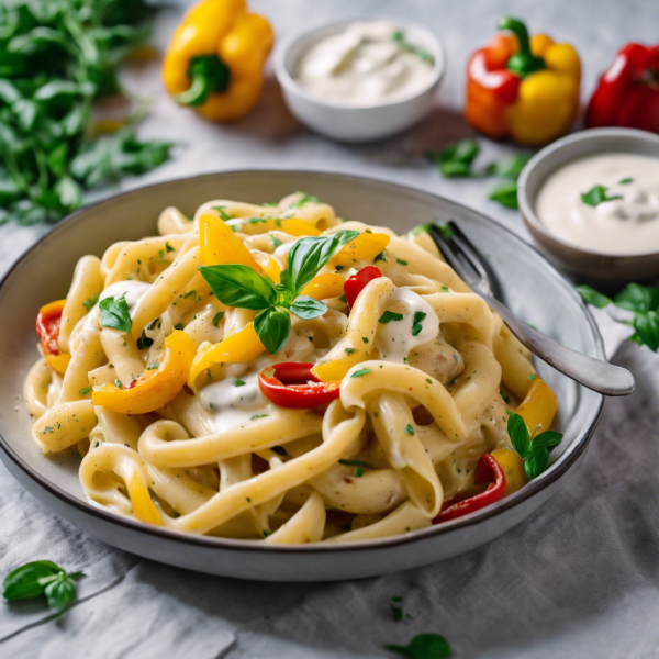 Creamy Pasta with Peppers and Potatoes