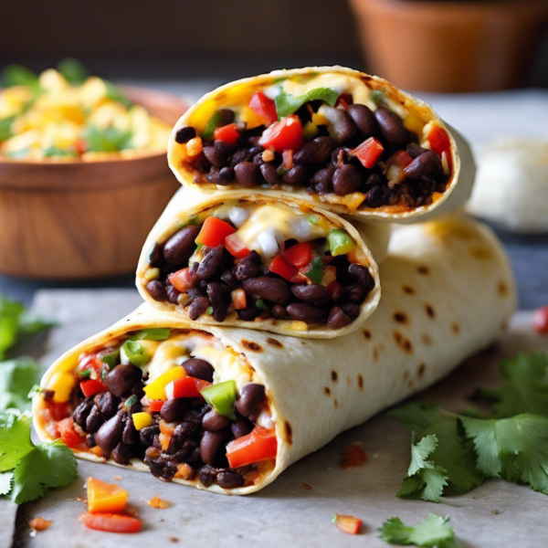 Spicy Black Bean Burrito