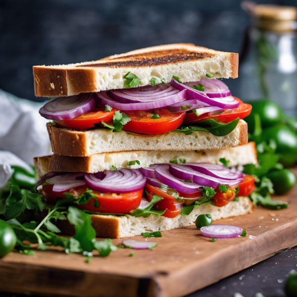 Indian Veggie Sandwich