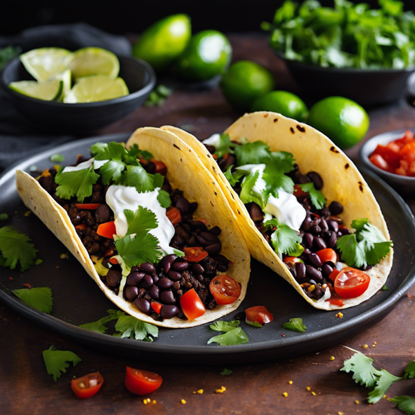 Spicy Black Bean Tacos