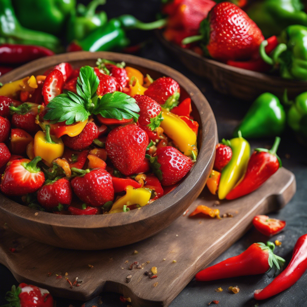 Spicy Strawberry and Pepper Stir-Fry