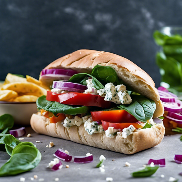 Mediterranean Veggie Sandwich