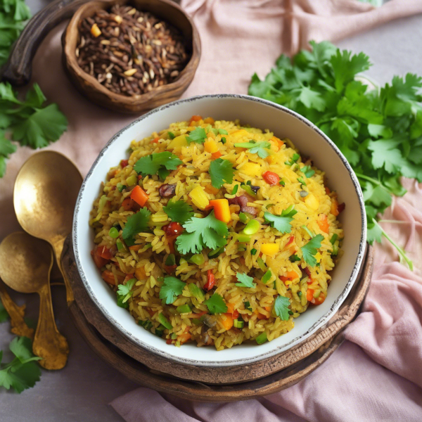 Spiced Vegetable Rice Breakfast